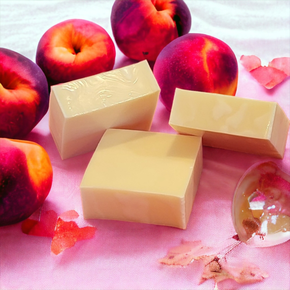 Goat Milk Soap Georgia Peach Orchid & Vine Luxury Hydration Facial & Body Soap
